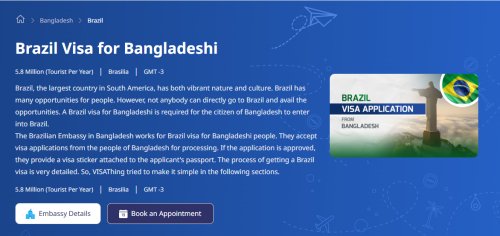 বাংলাদেশ থেকে ব্রাজিল ভিসা প্রসেসিং: নিয়ম, খরচ ও সময়সীমা ২০২৬ (Brazil Visa for Bangladeshi)