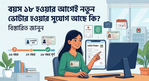 বয়স ১৮ হওয়ার আগেই নতুন ভোটার হওয়ার সুযোগ আছে কি?