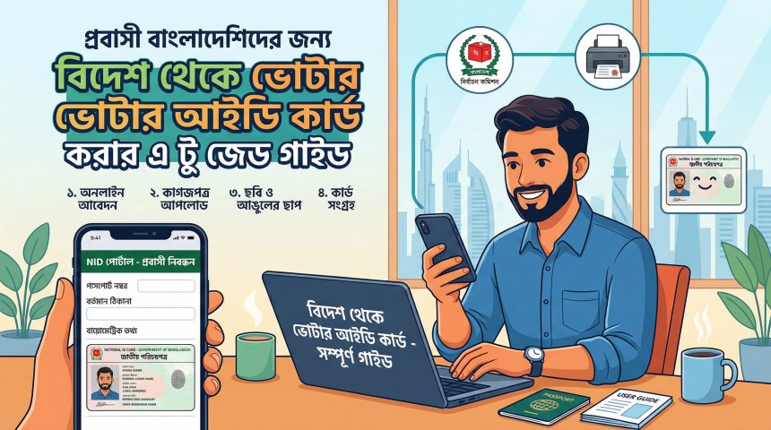 প্রবাসী বাংলাদেশিদের জন্য বিদেশ থেকে ভোটার আইডি কার্ড করার এ টু জেড গাইড