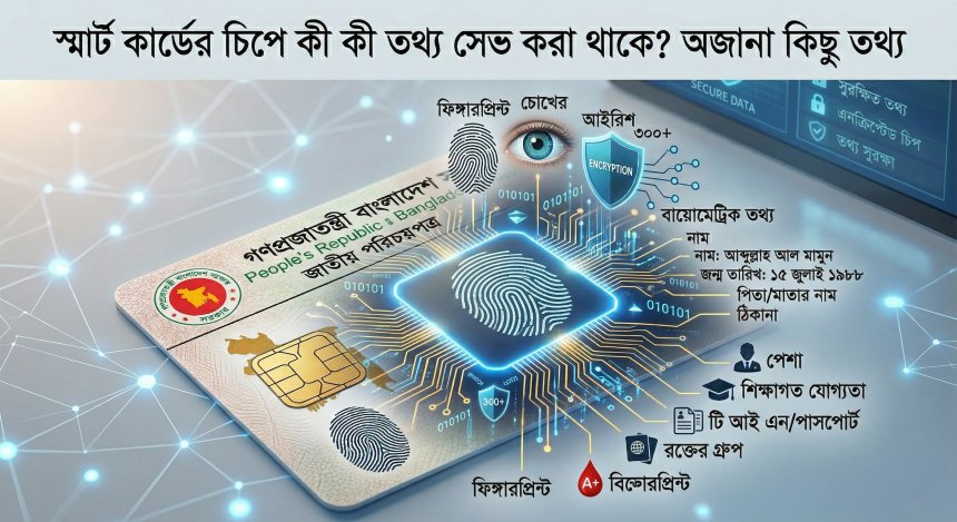 স্মার্ট কার্ডের চিপে কী কী তথ্য সেভ করা থাকে? অজানা কিছু তথ্য